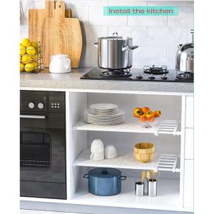 Prateleira Expansível Para Armário De Cozinha Roupeiro Guarda-Roupa (CÓDIGO 52)