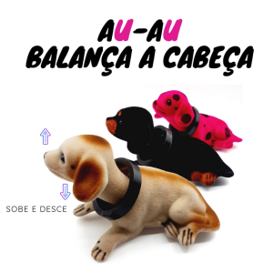Enfeite Decorativo Cachorro Flocado Balança A Cabeça (CÓDIGO 53)